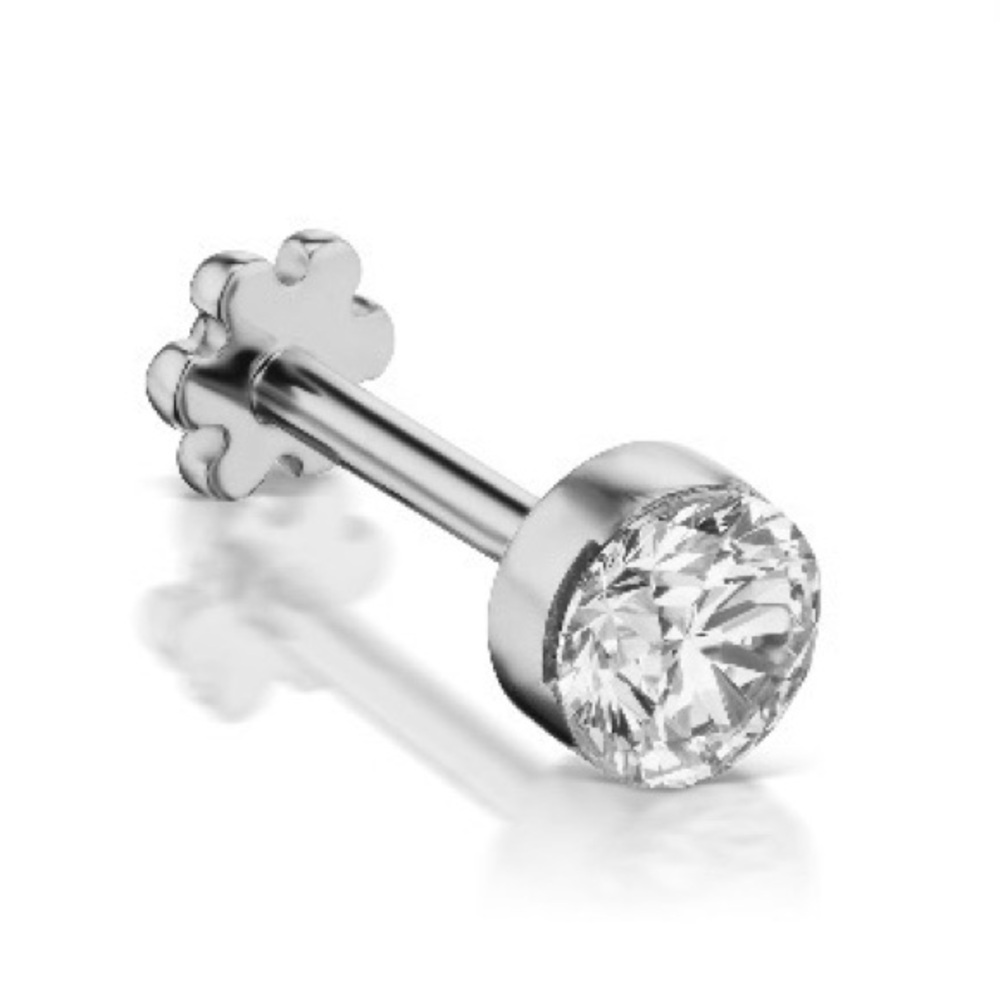 Maria Tash invisible set diamond threaded stud